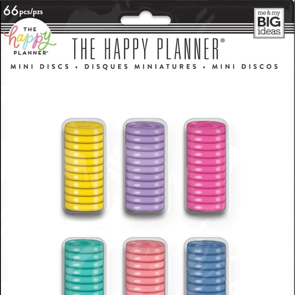 The Happy Planner Multi Color Mini Discs Value Pack.